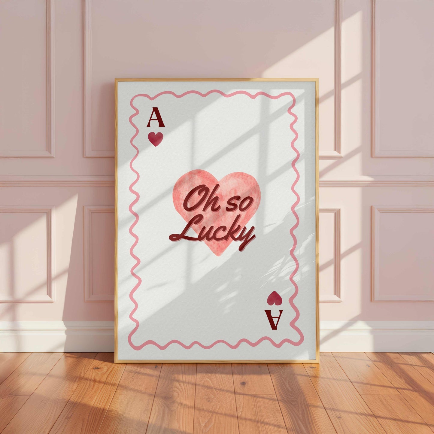 Oh So Lucky Playing Card