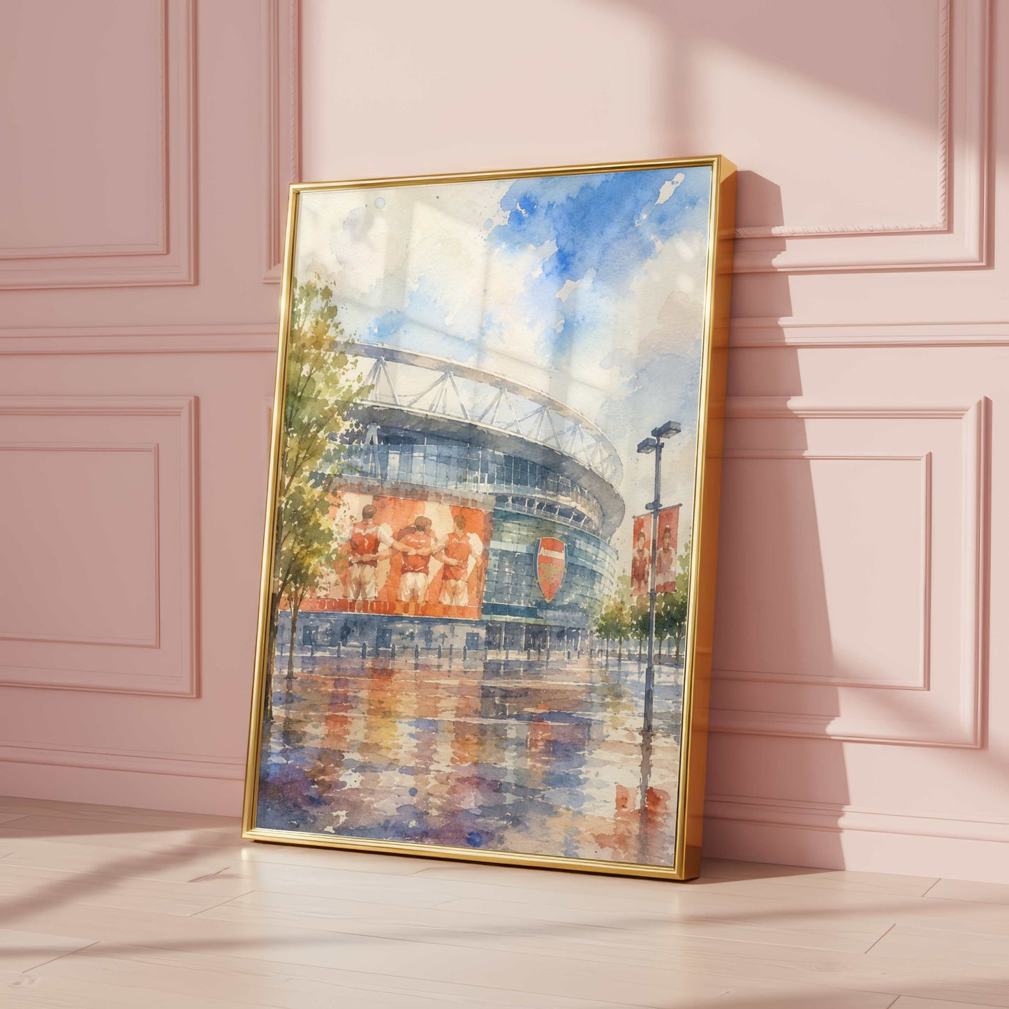 Emirates Stadium Watercolour