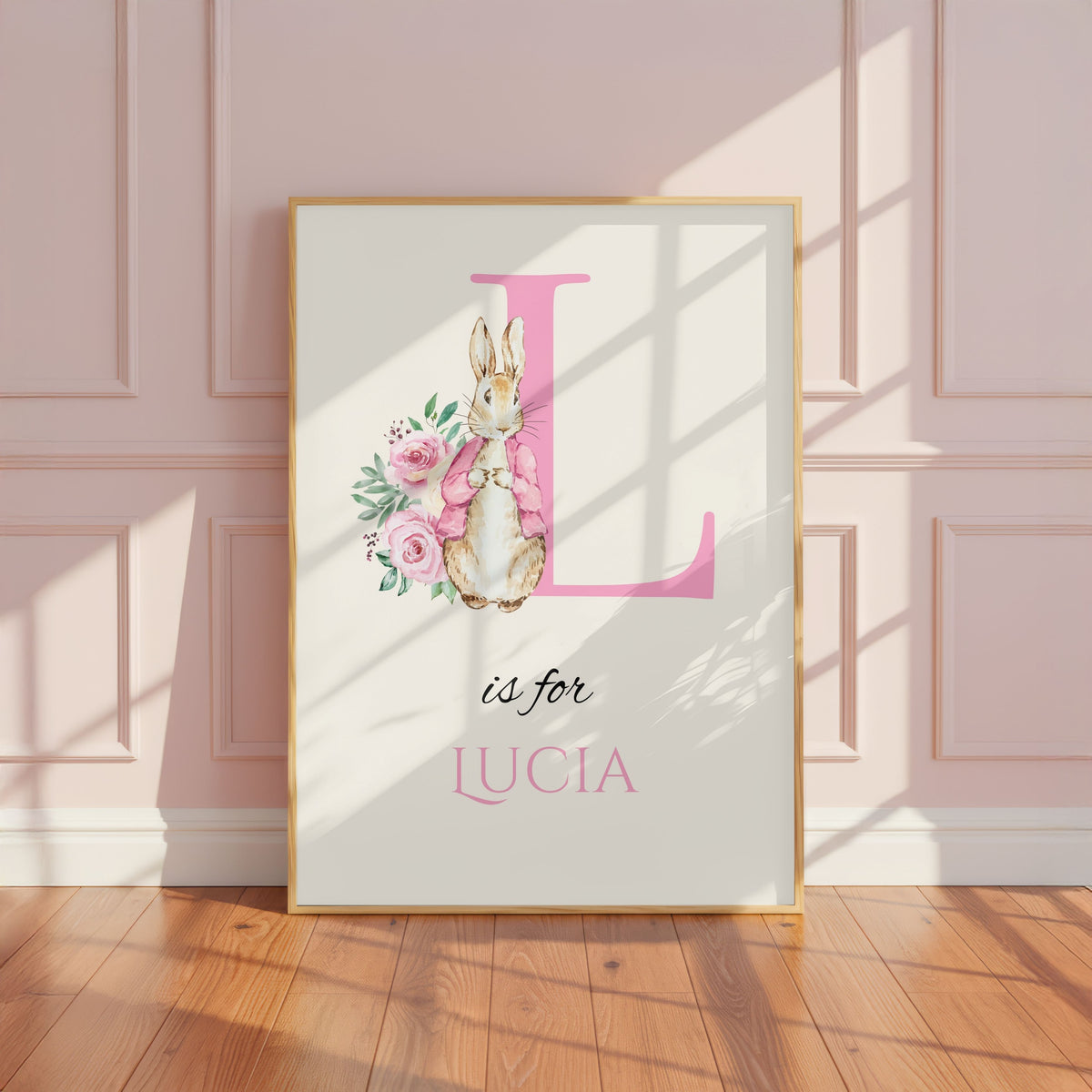Pink Peter Rabbit Personalised