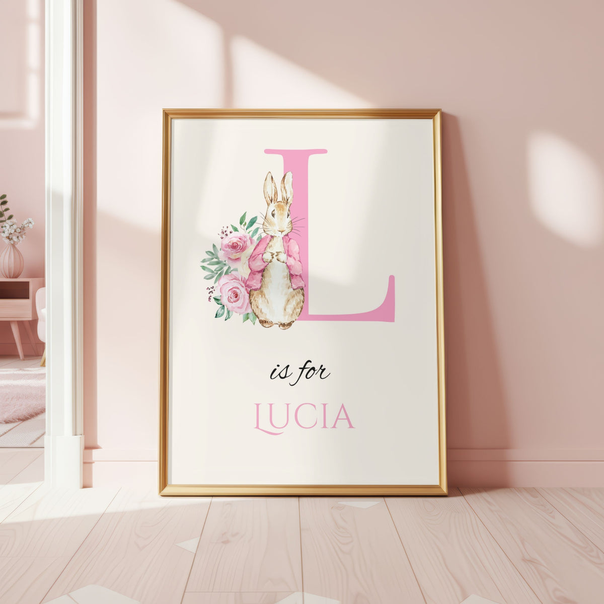 Pink Peter Rabbit Personalised