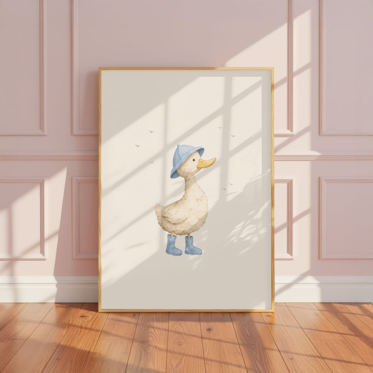 Blue Rainy Day Goose