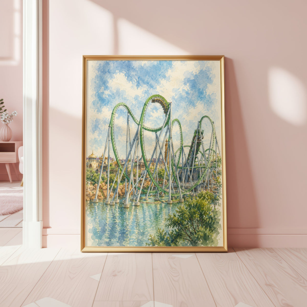The Hulk Coaster Watercolour