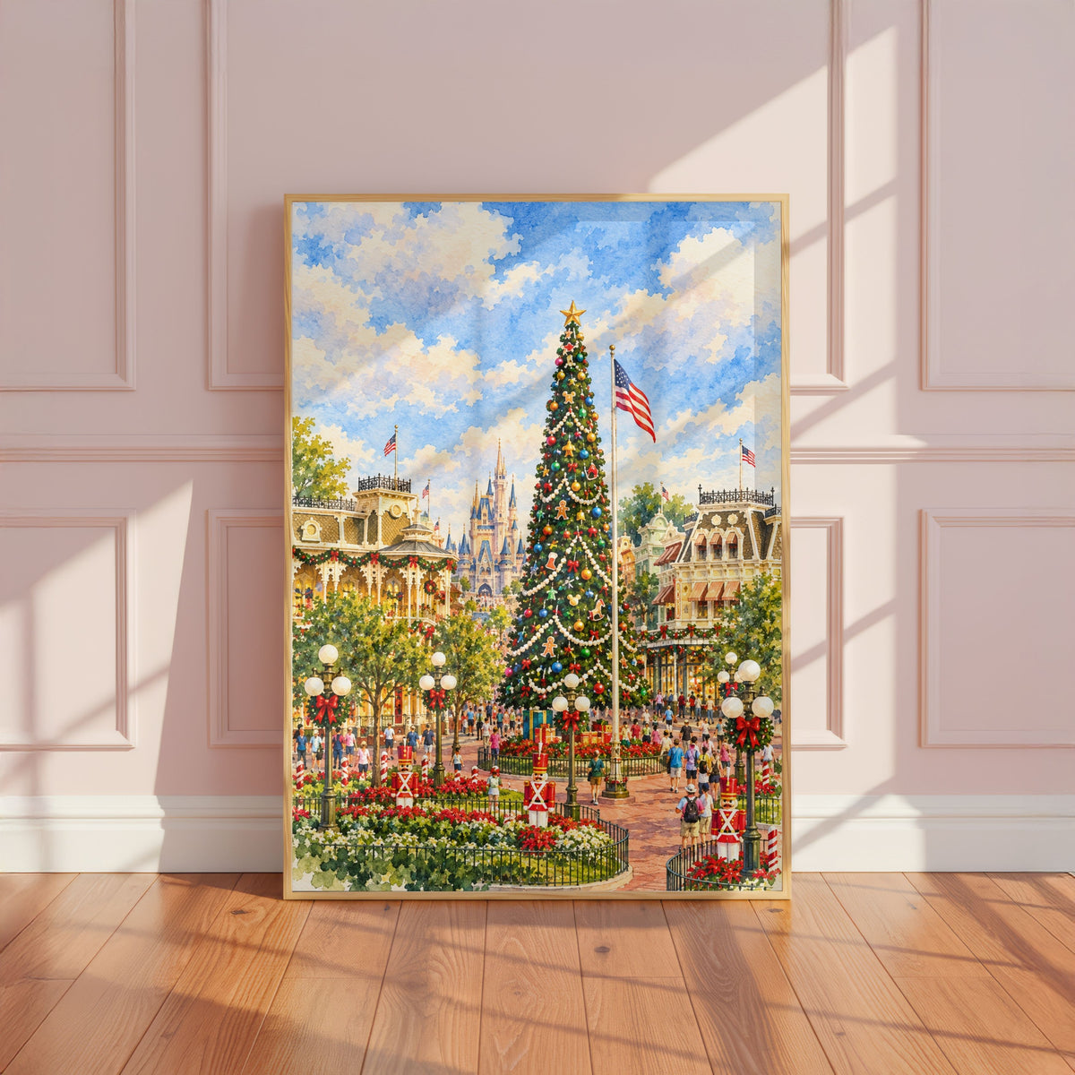 Main Street Xmas Tree Magic Kingdom