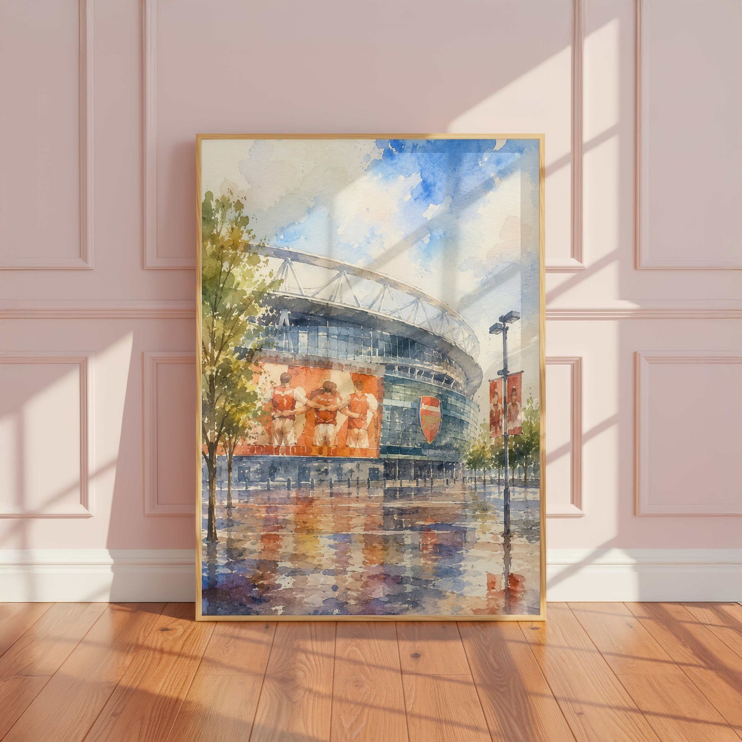 Emirates Stadium Watercolour