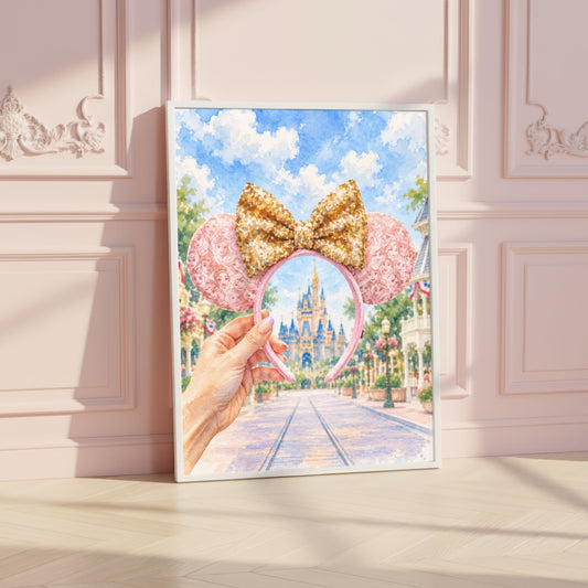 Pink Disney Ears Castle