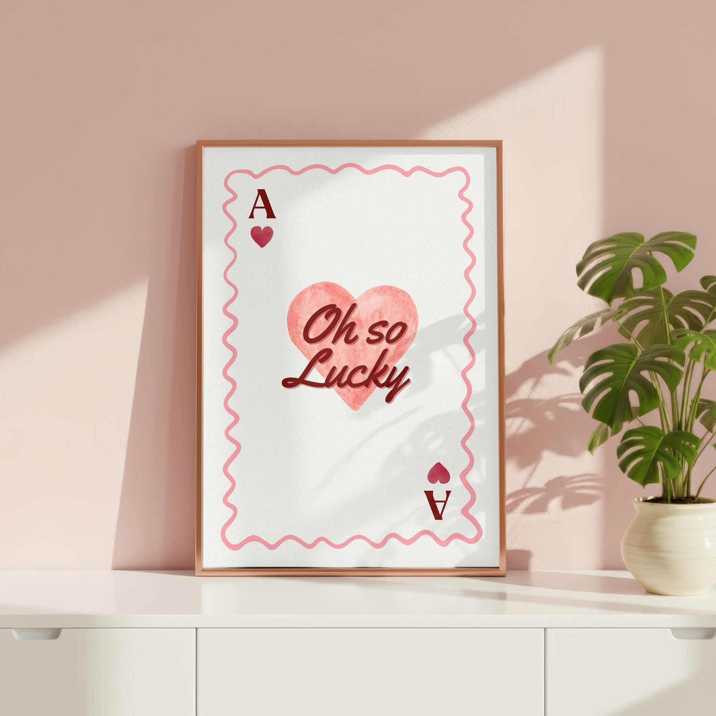 Oh So Lucky Playing Card