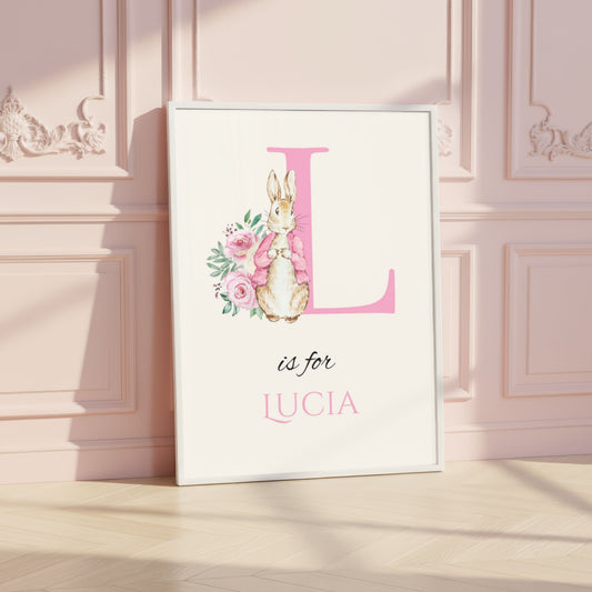 Pink Peter Rabbit Personalised