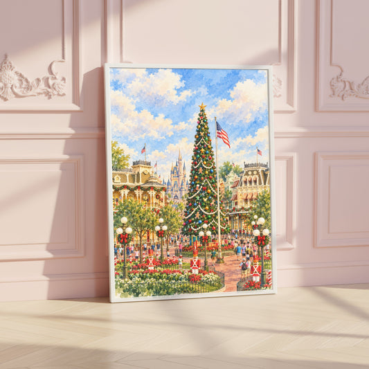 Main Street Xmas Tree Magic Kingdom