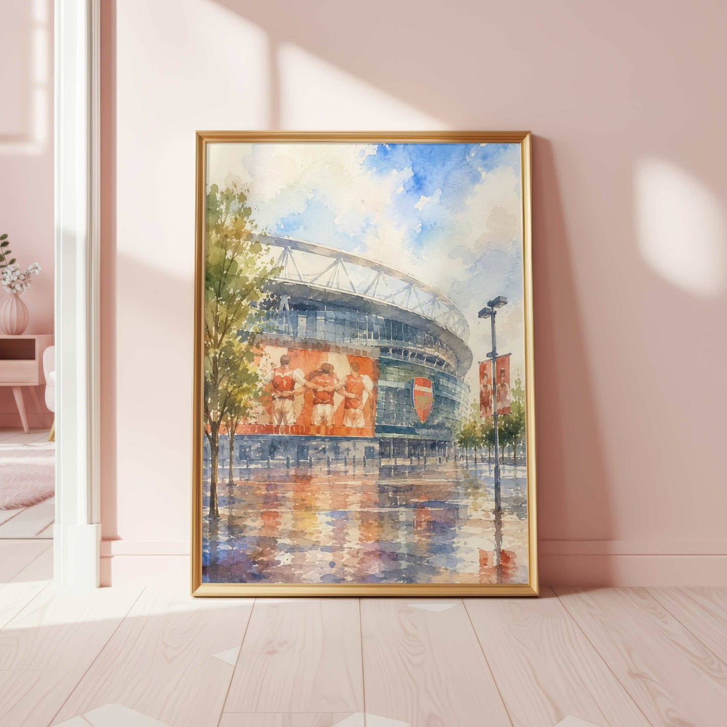 Emirates Stadium Watercolour
