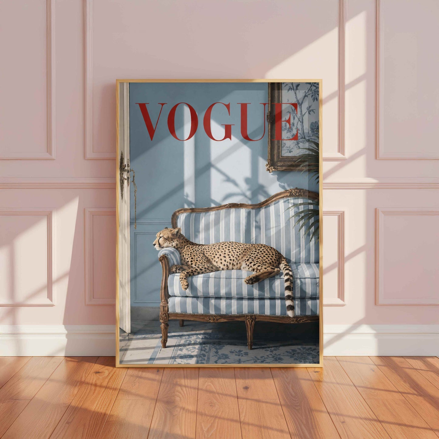 Leopard Vogue Blue
