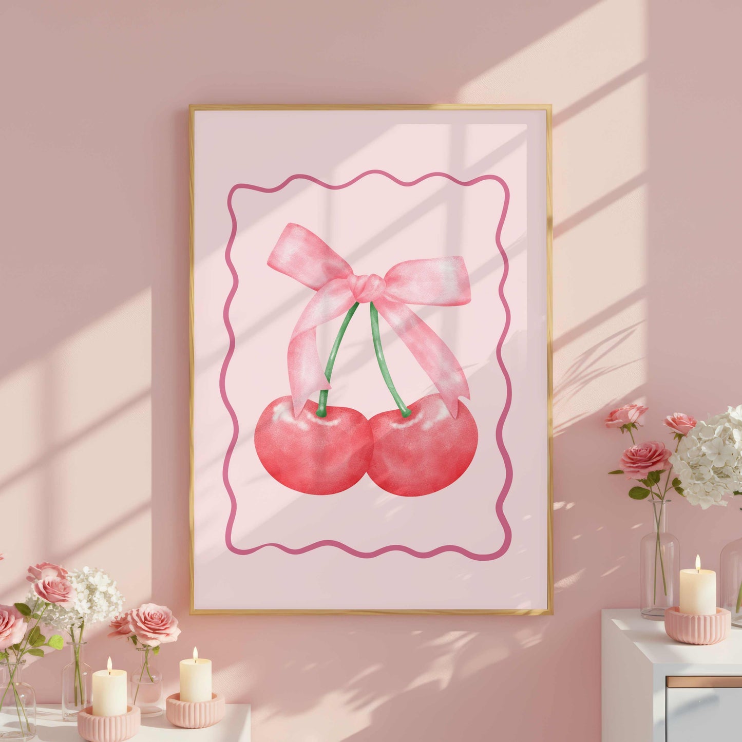 Pink Cherry Bows