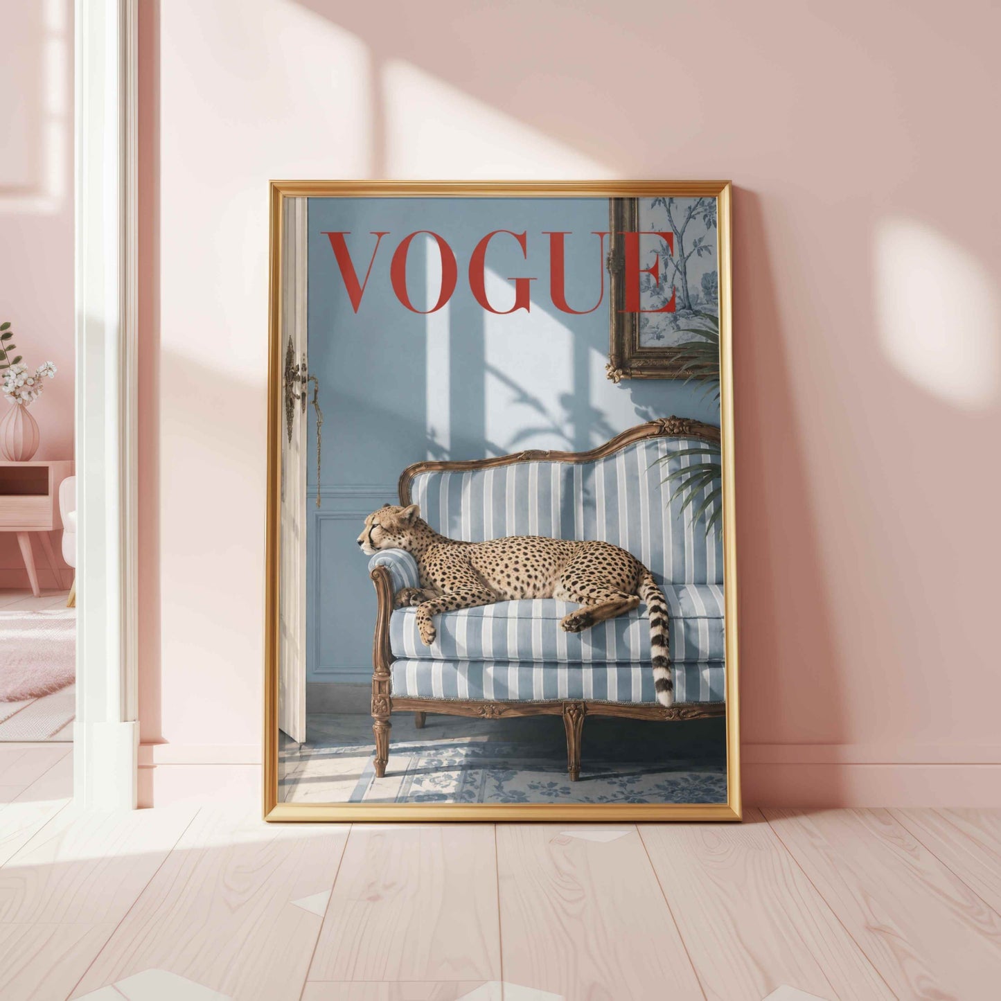 Leopard Vogue Blue