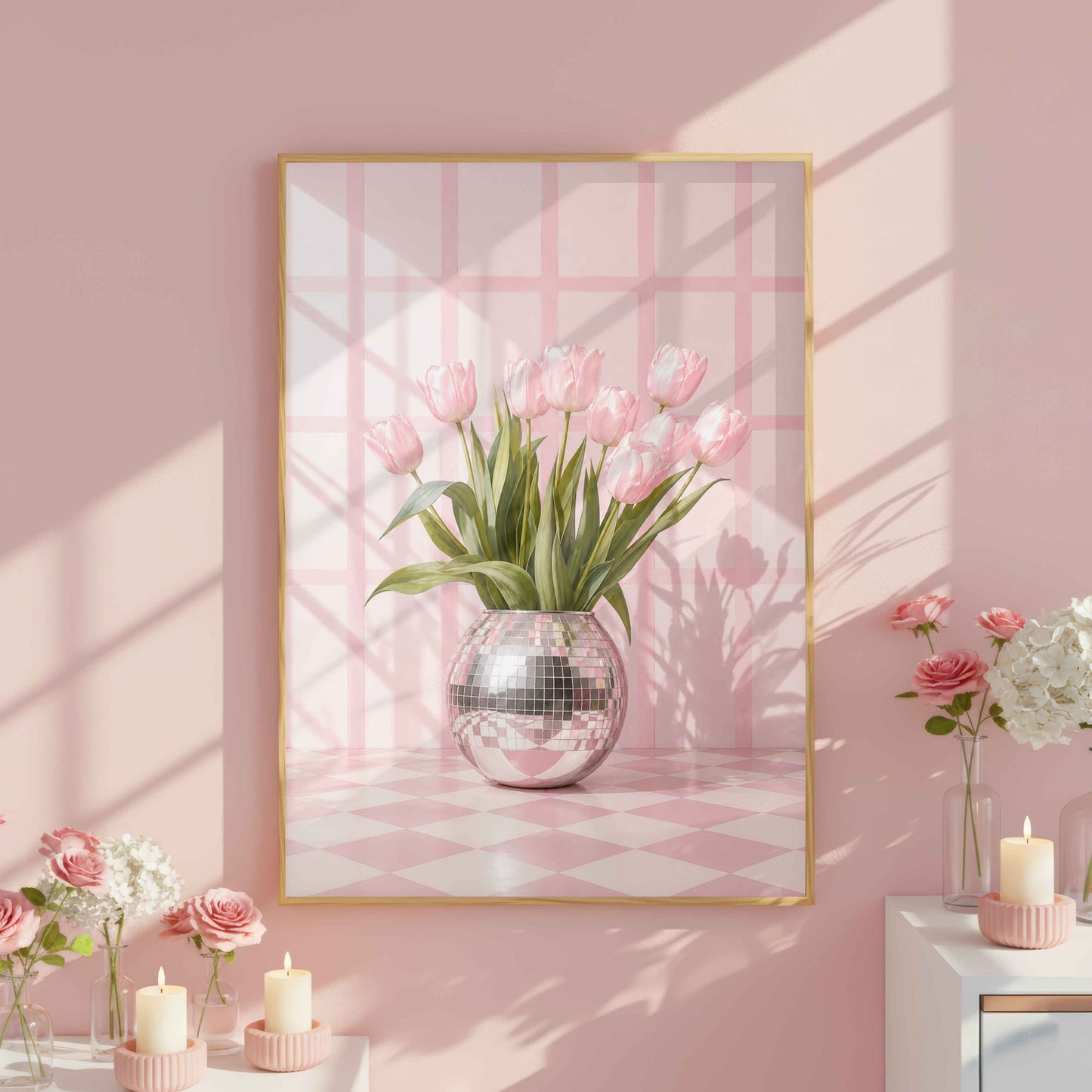 Pink Disco Tulips