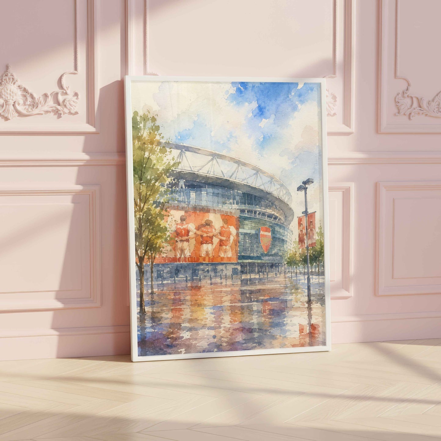 Emirates Stadium Watercolour