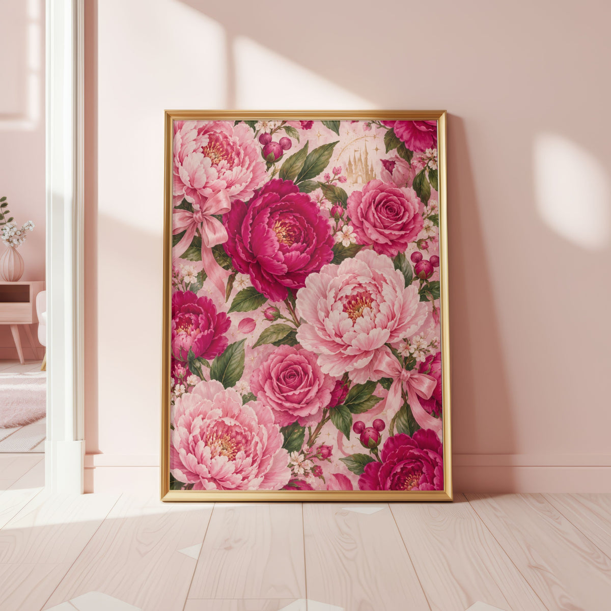 Pink Floral Disney