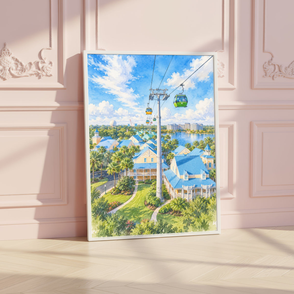 Skyliner Over Caribbean Beach