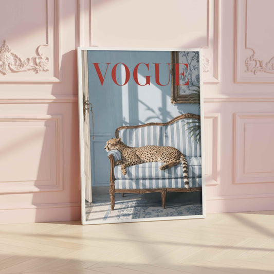 Leopard Vogue Blue