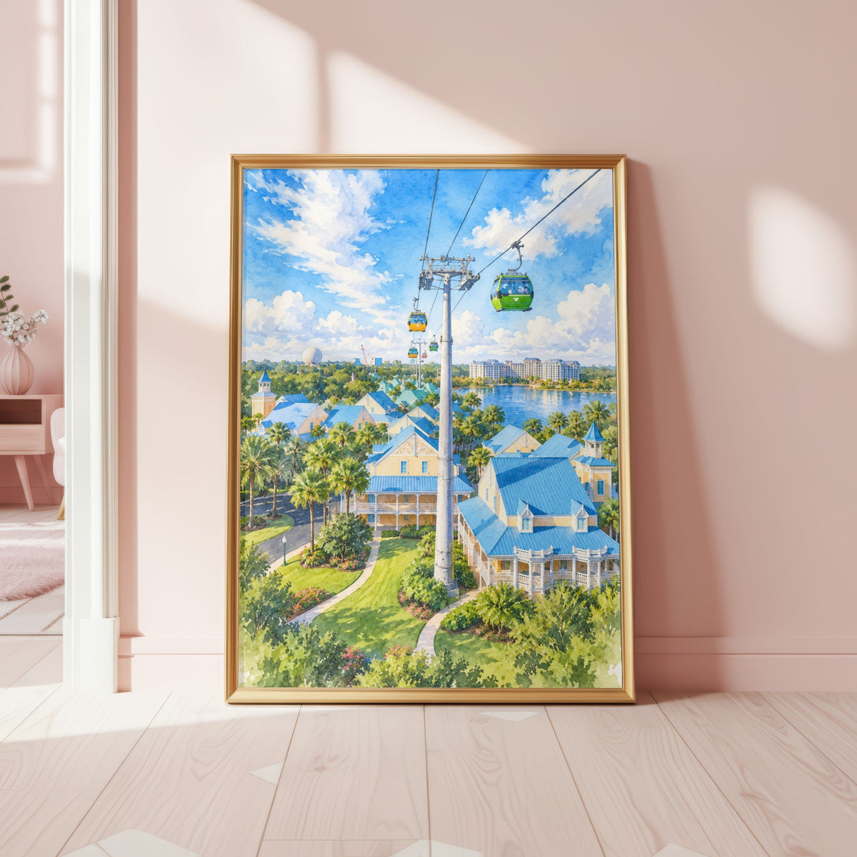 Skyliner Over Caribbean Beach