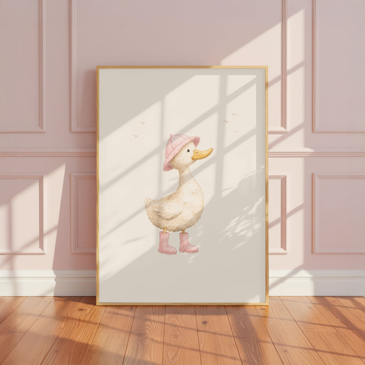Pink Rainy Day Goose