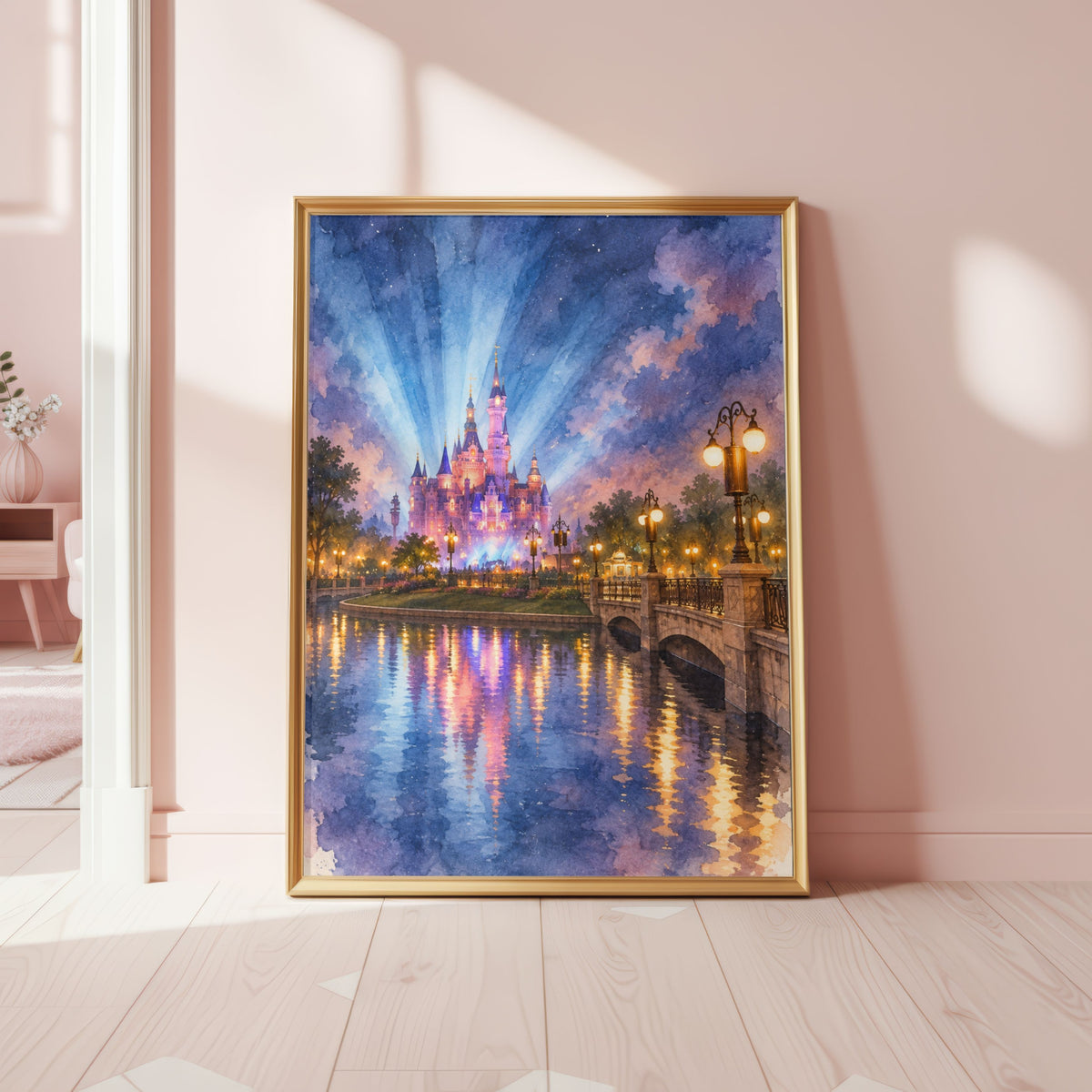Shanghai Disneyland Castle Night
