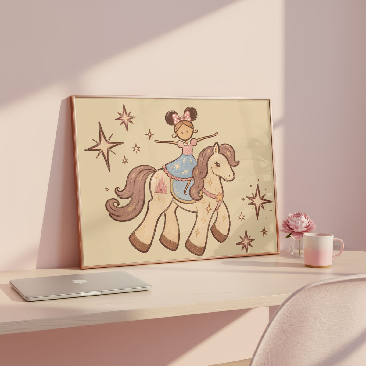 Disney Inspired Girl on Horse