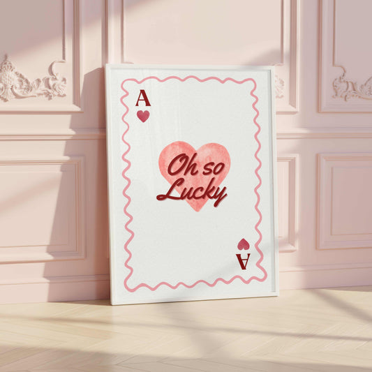 Oh So Lucky Playing Card