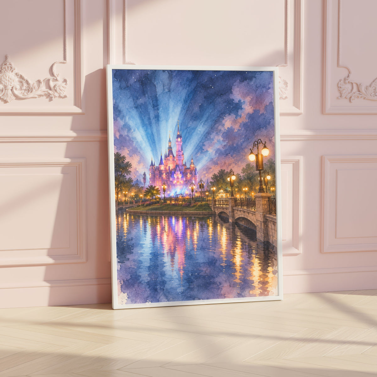 Shanghai Disneyland Castle Night