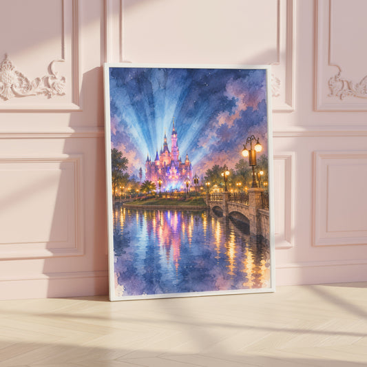 Shanghai Disneyland Castle Night