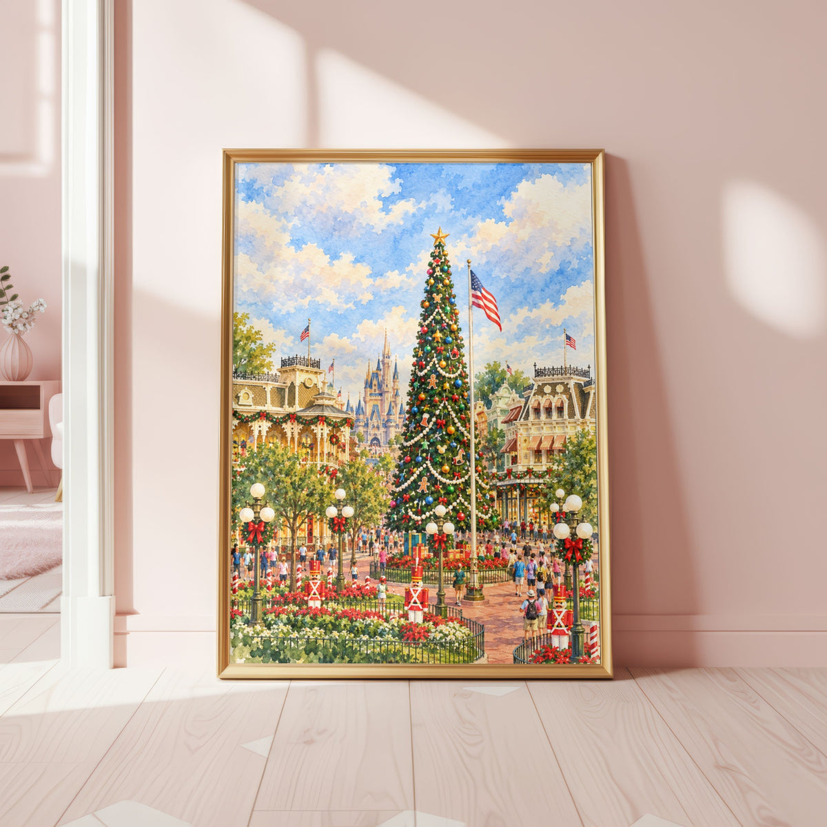 Main Street Xmas Tree Magic Kingdom